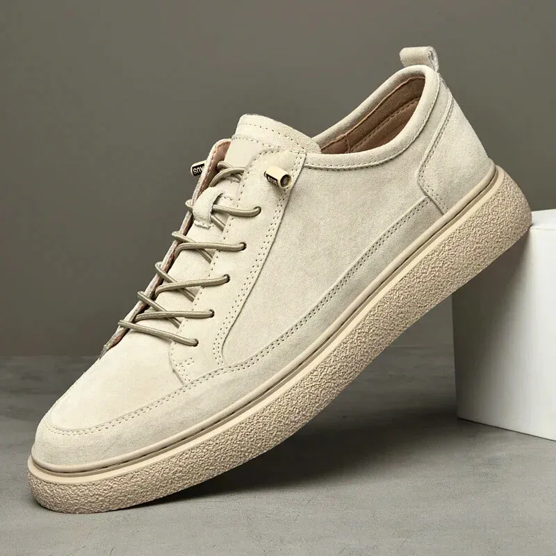 Men's Leather Casual Trainers