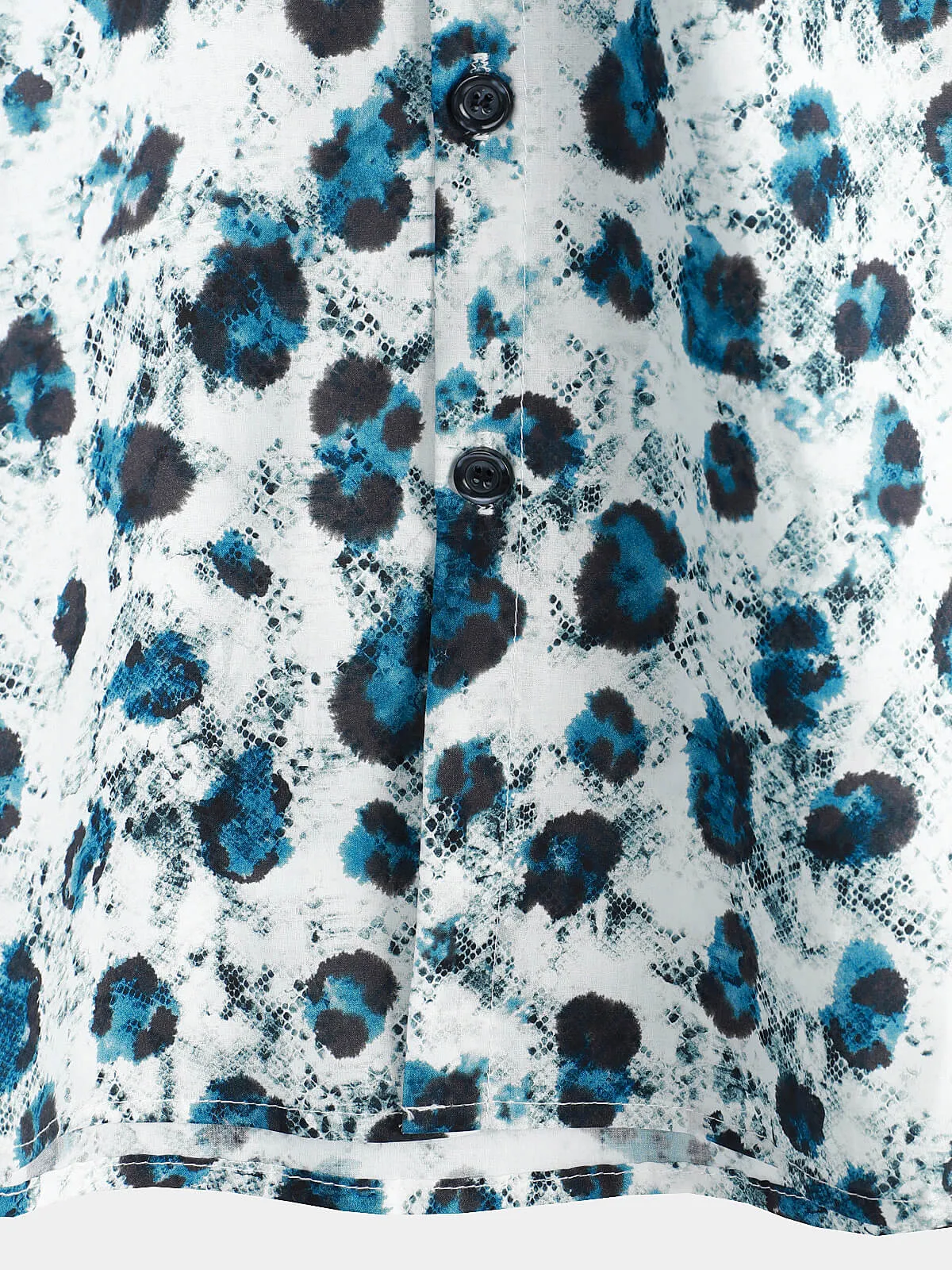 Men's Short Sleeve Button Up Shirt Funny Cool Leopard Print Summer Shirt