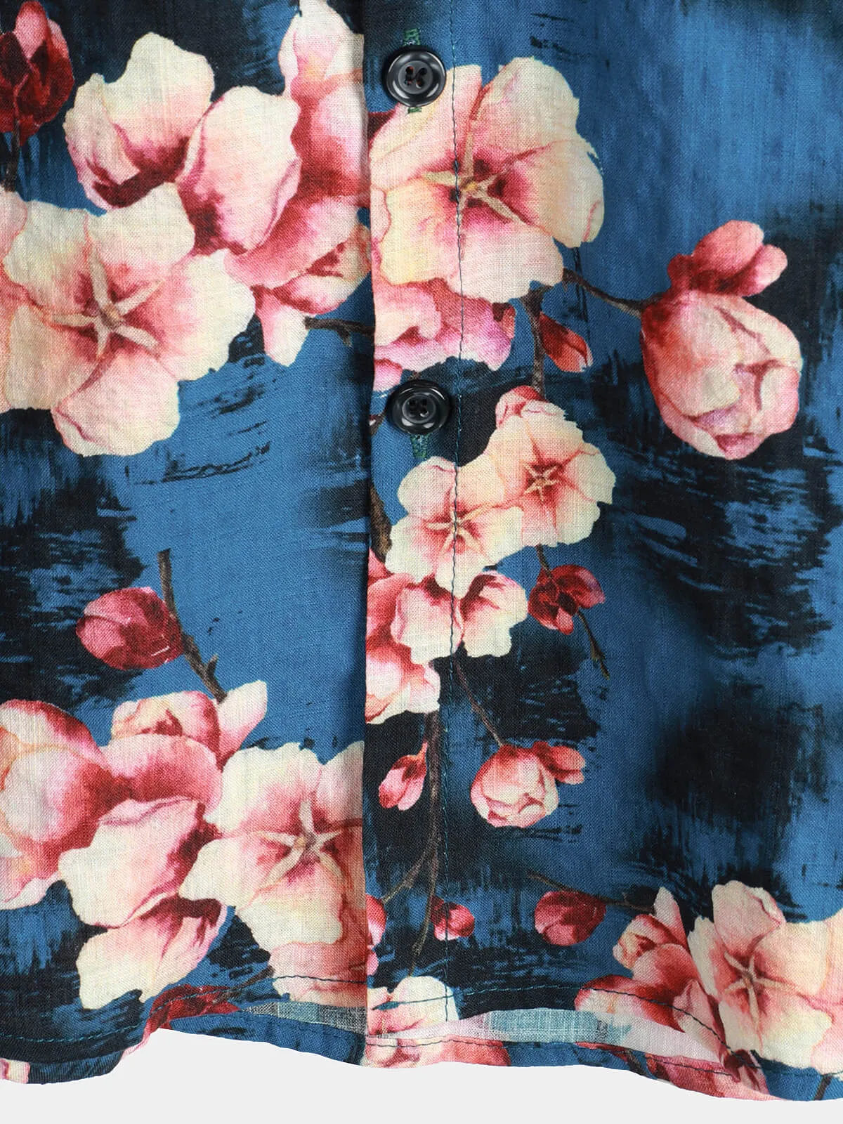 Men's Summer Floral Hawaiian Short Sleeve Button Up Beach Summer Shirt