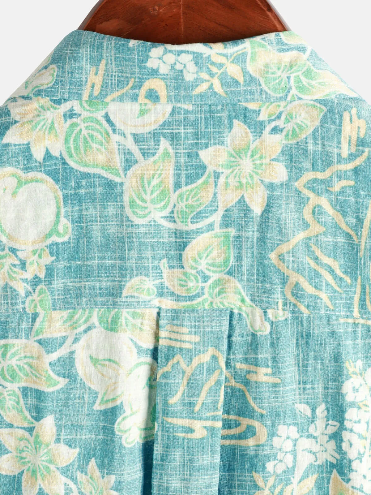 Men's Vintage Hawaiian Tropical Floral Print Pocket Beach Summer Short Sleeve Button Shirt