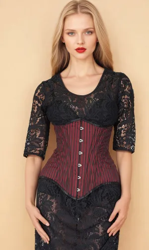 Miles Maroon Underbust Corset