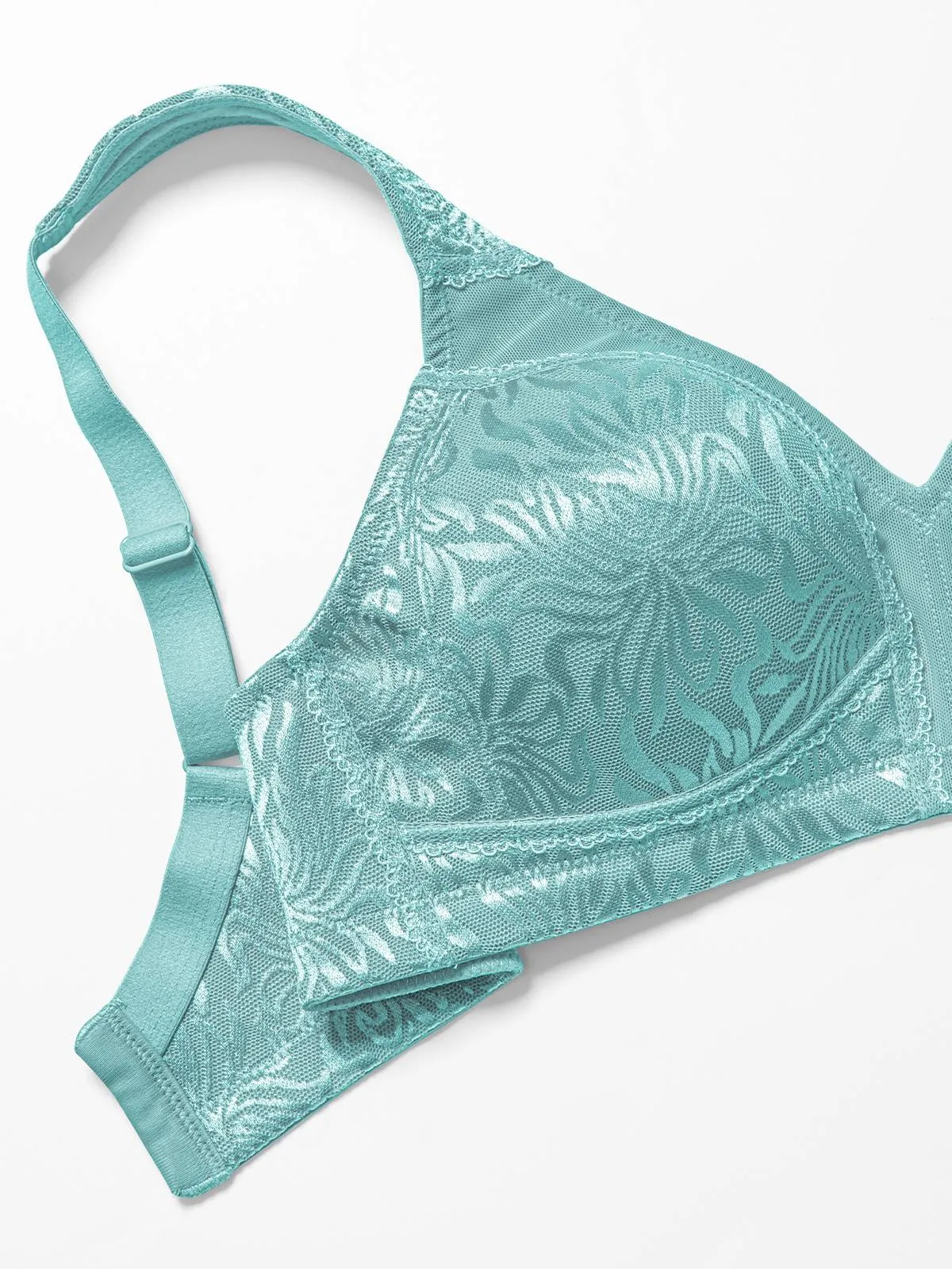 Minimizer Full Coverage Bra Non Padded Wire-free Mint Green