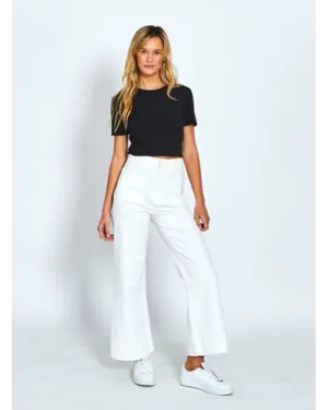Monaco Jeans Milan Wide Leg Jean - White