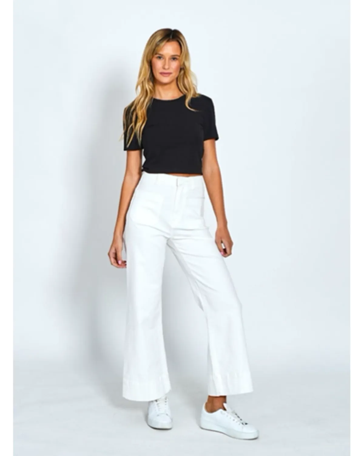 Monaco Jeans Milan Wide Leg Jean - White