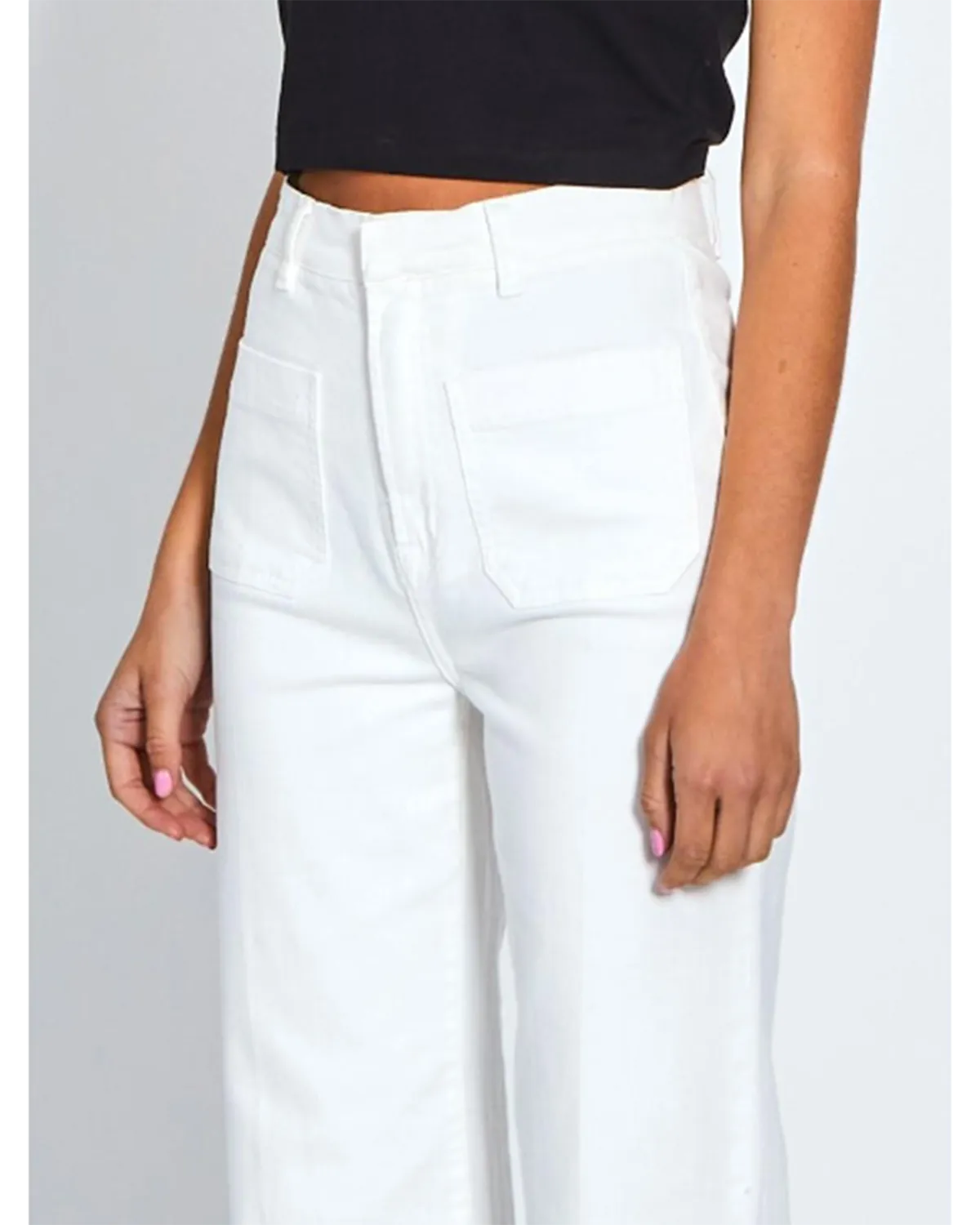 Monaco Jeans Milan Wide Leg Jean - White