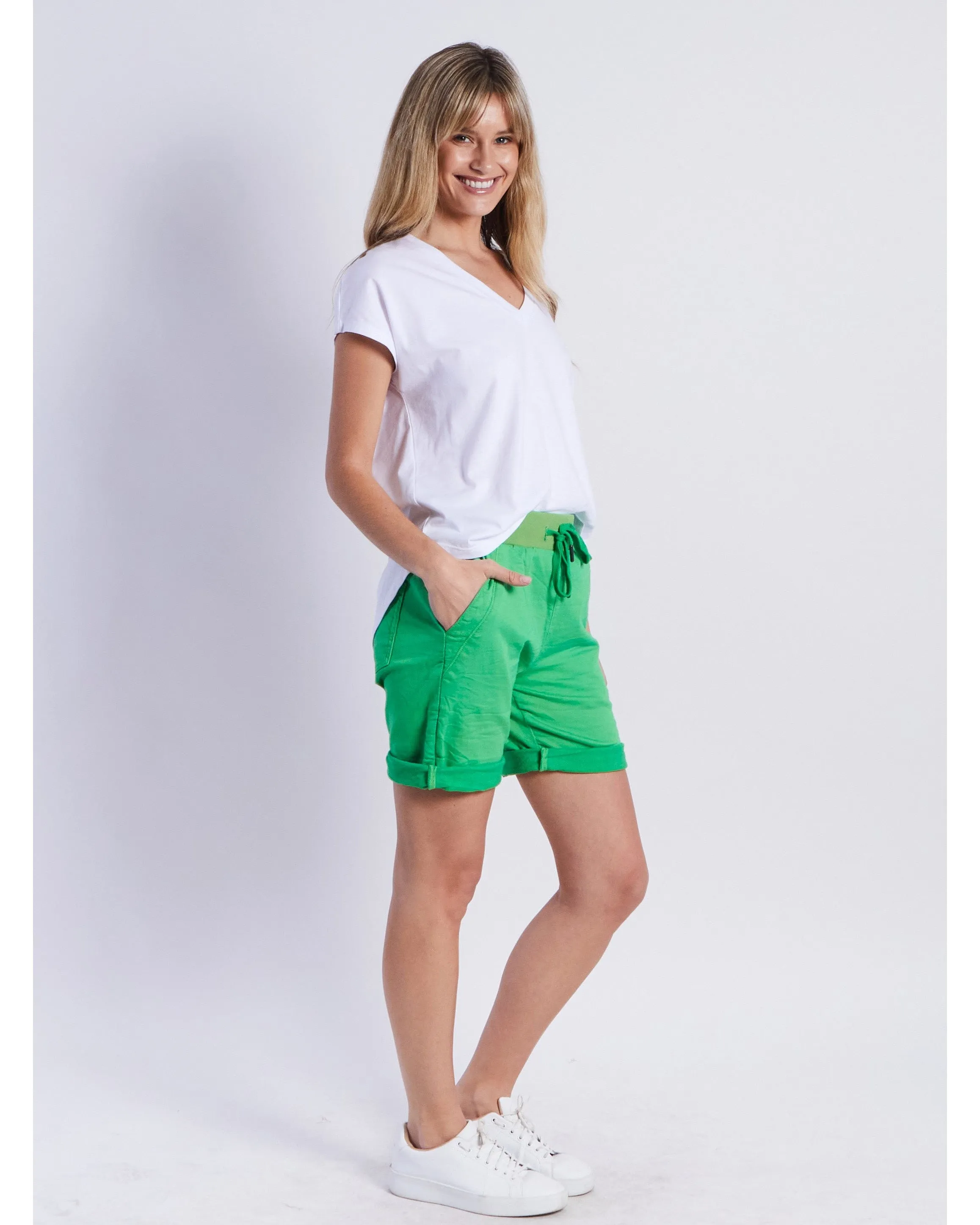Monaco Jeans Riley Short - Green