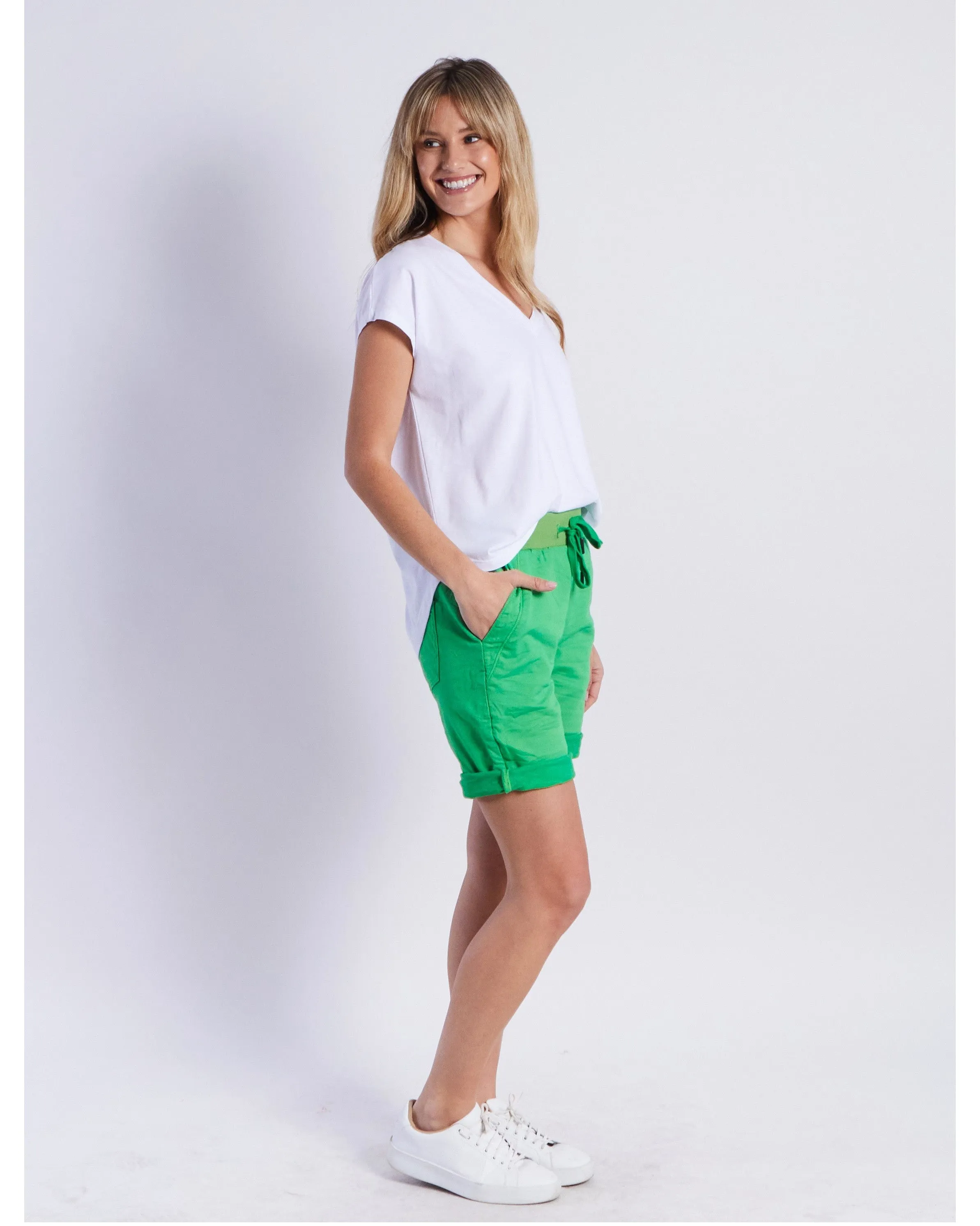 Monaco Jeans Riley Short - Green