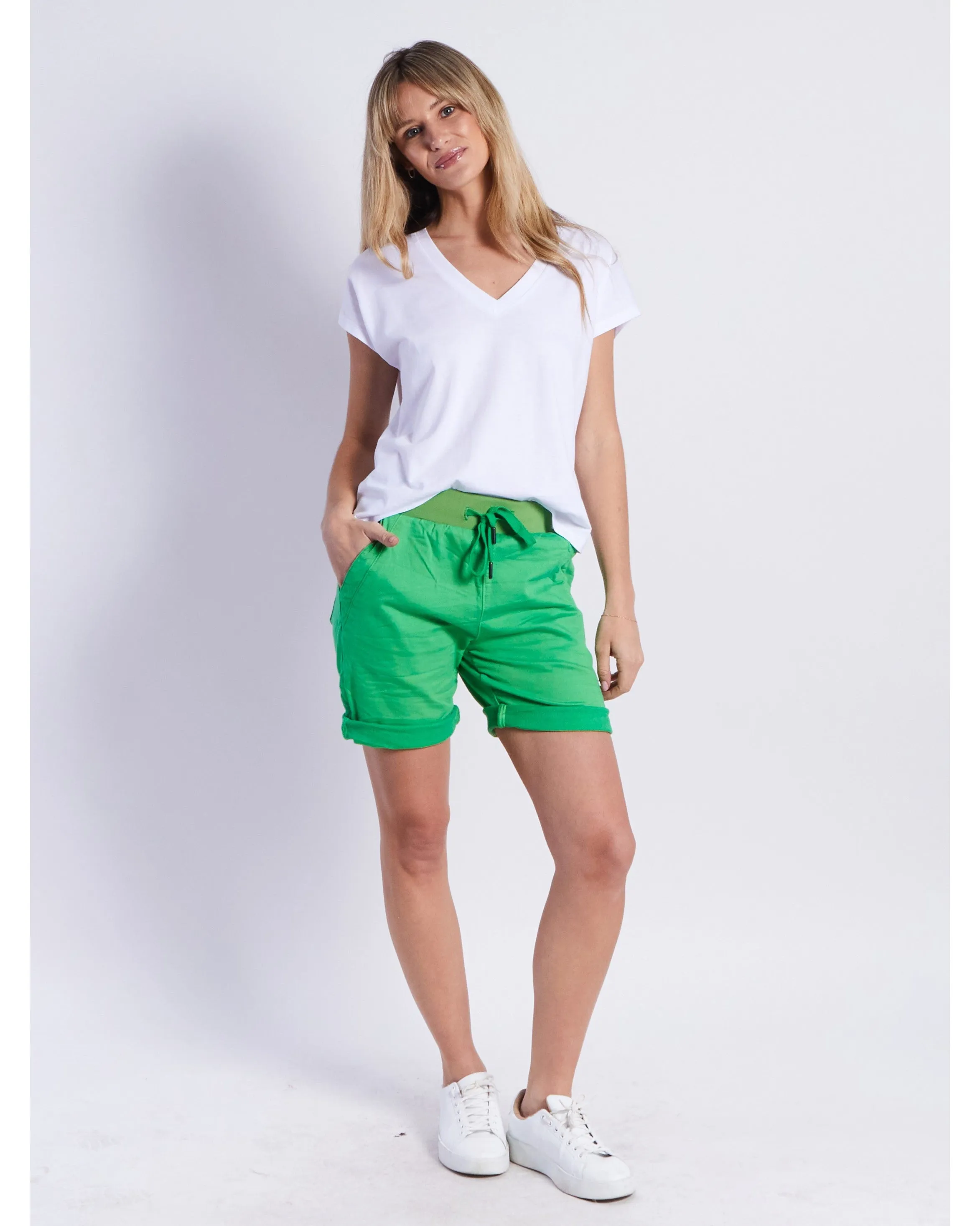 Monaco Jeans Riley Short - Green