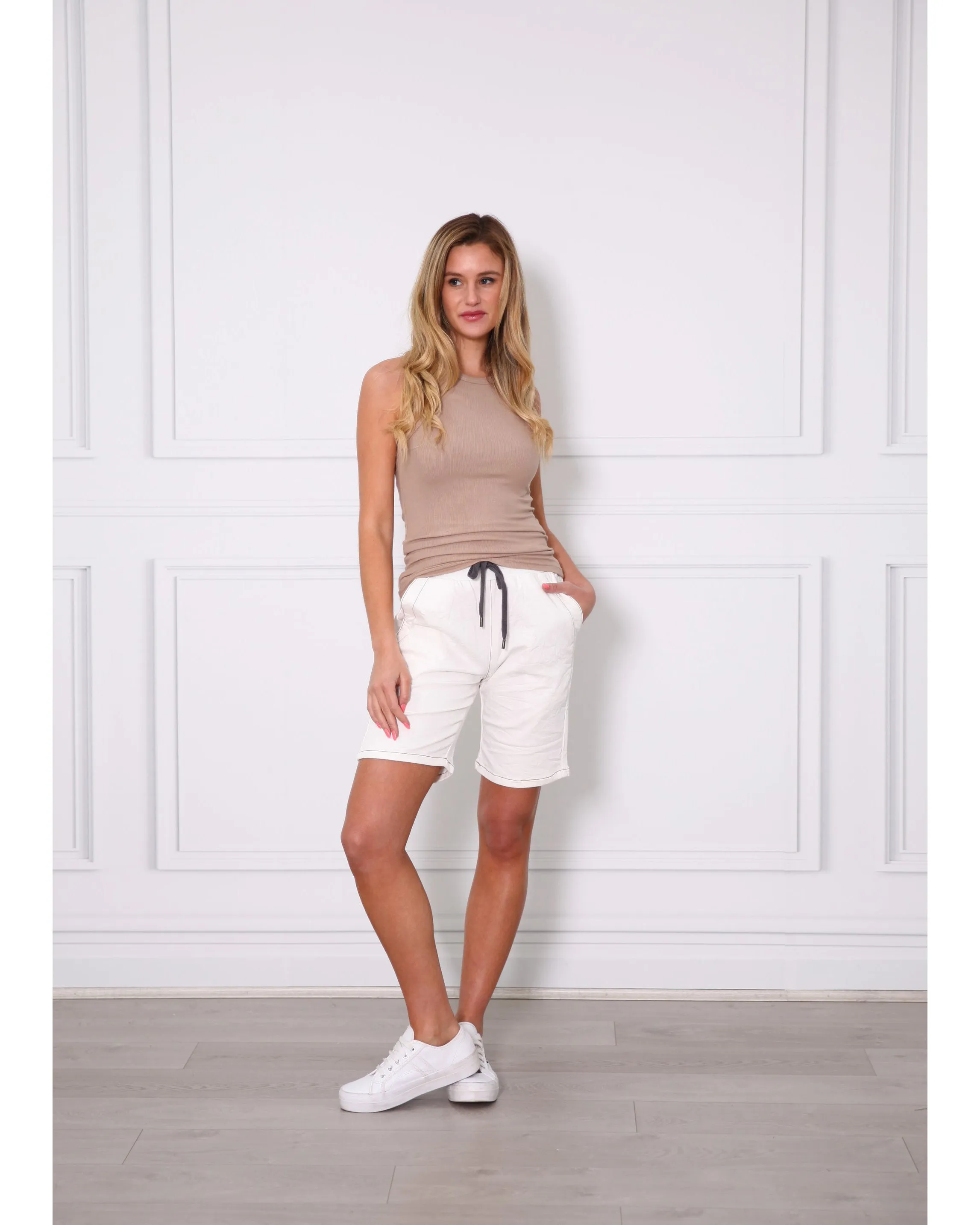 Monaco Jeans Riley Short - White