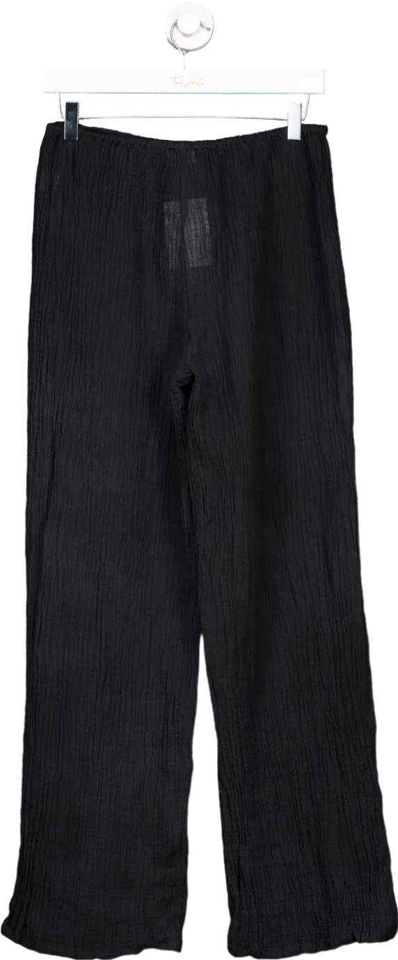 Monday Black Linen Trousers US S