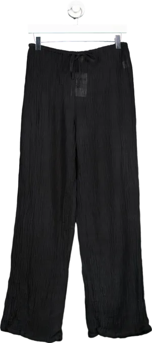 Monday Black Linen Trousers US S
