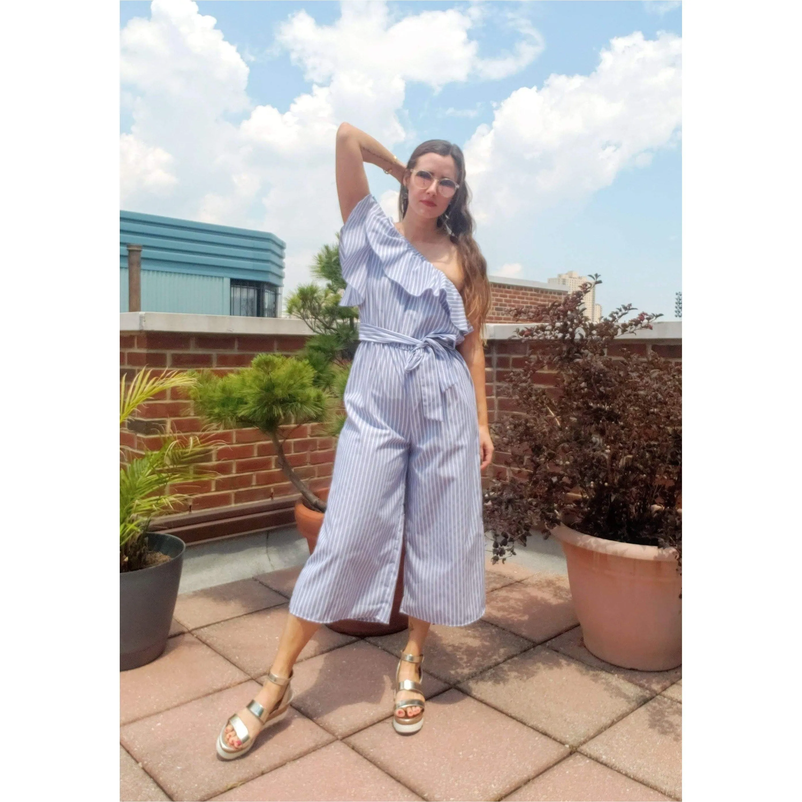 Montauk One Shoulder Jumpsuit