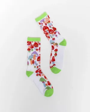 Mushroom Forest Tennis Crew Sock - US W5.5-10