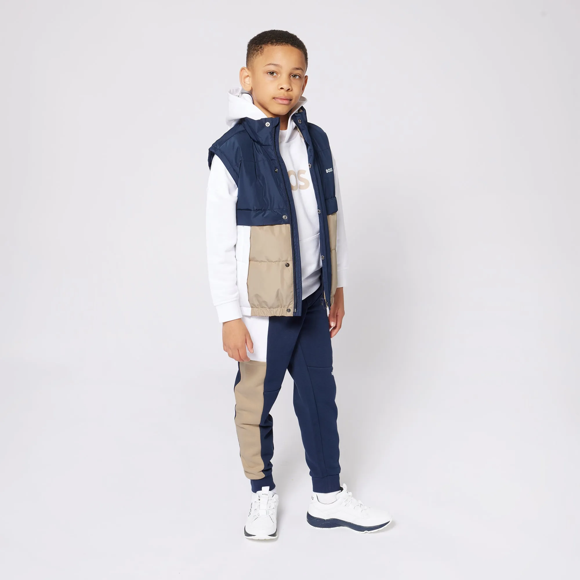 Navy Cotton Jogging Bottoms
