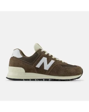 New Balance 574 Sneaker - Dark Mushroom with Angora and Black