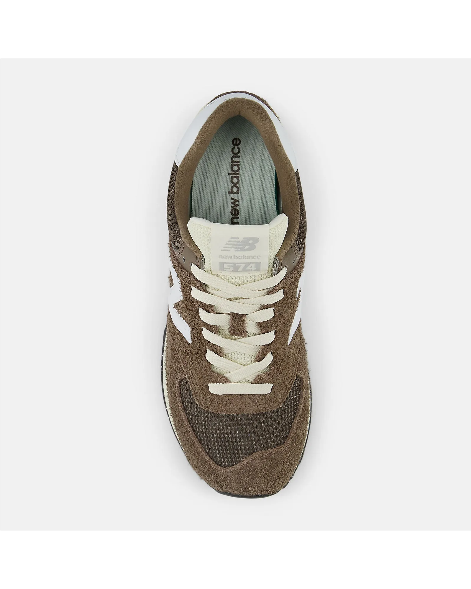 New Balance 574 Sneaker - Dark Mushroom with Angora and Black