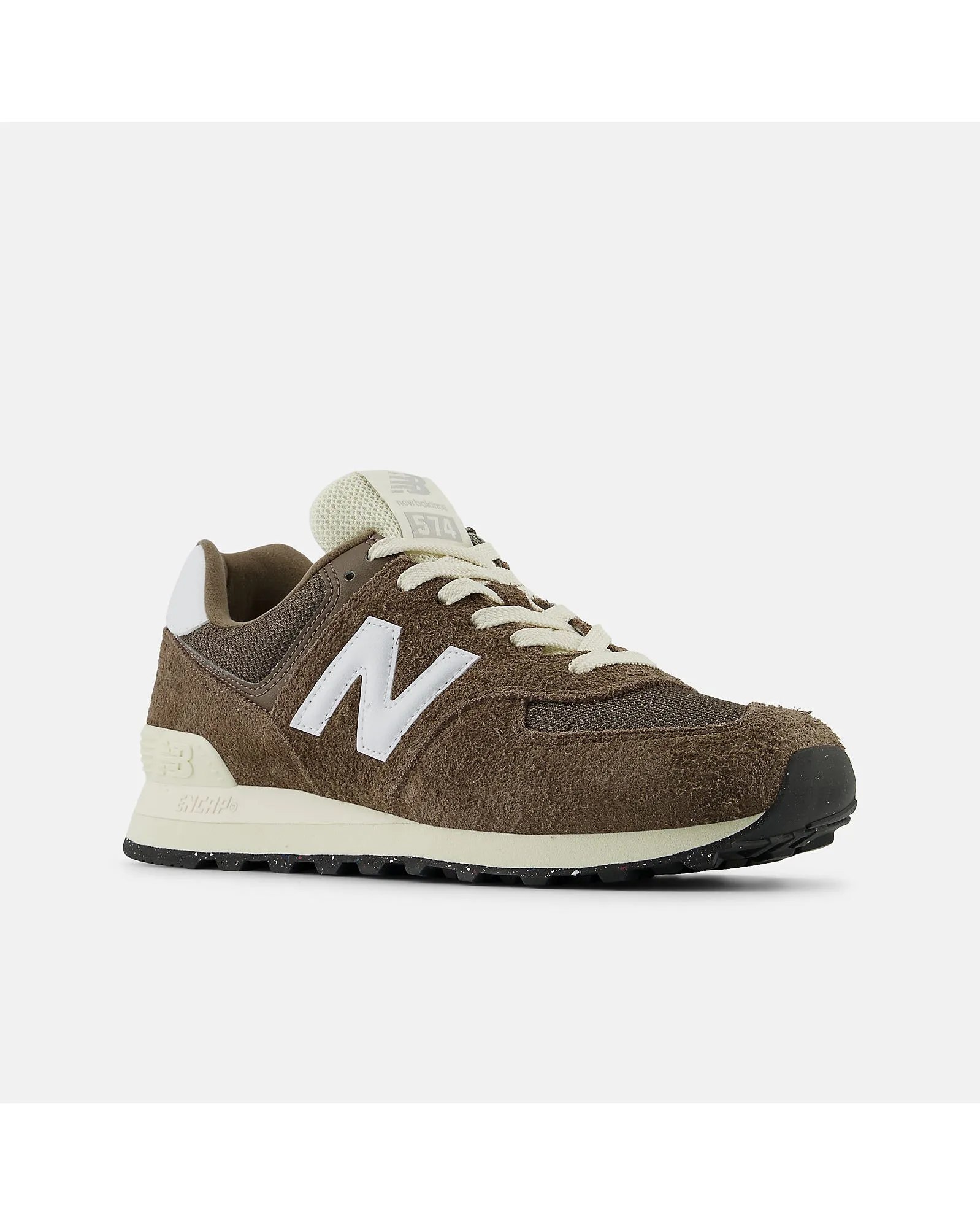 New Balance 574 Sneaker - Dark Mushroom with Angora and Black