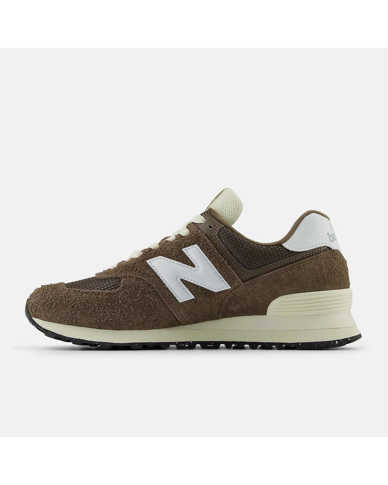 New Balance 574 Sneaker - Dark Mushroom with Angora and Black