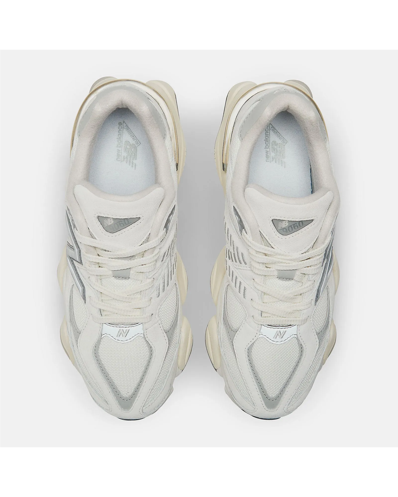 New Balance 9060 Sneaker -  Sea Salt with Concrete and Silver Metallic