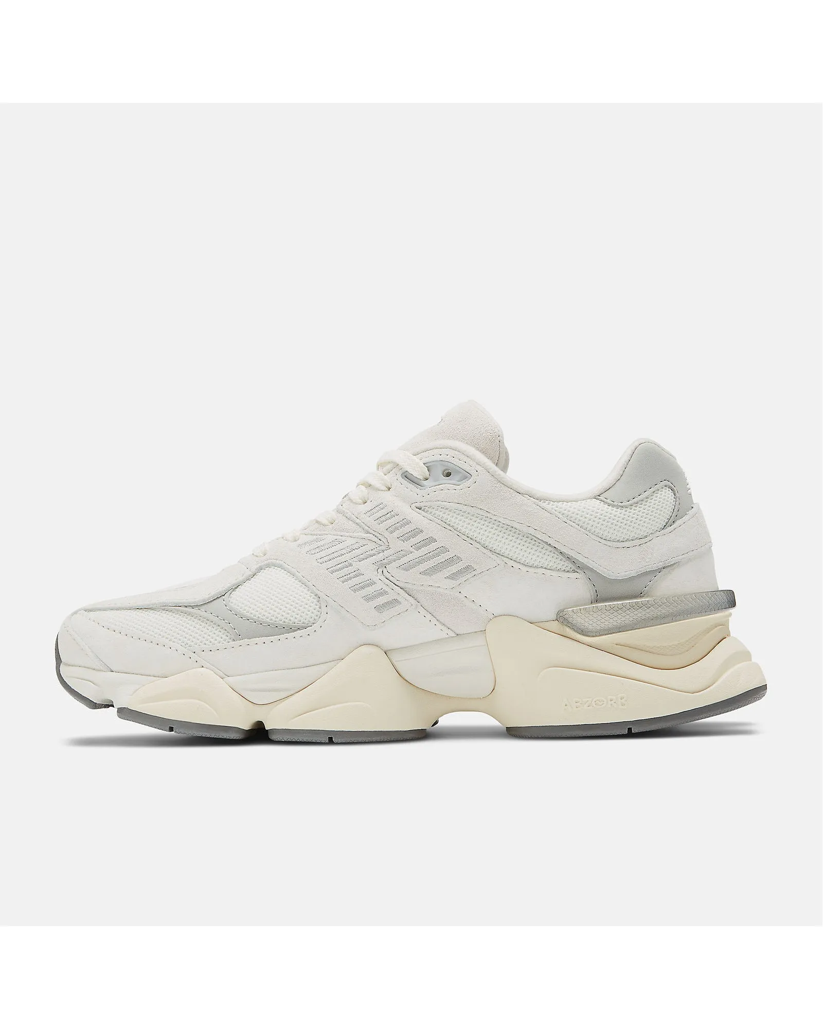 New Balance 9060 Sneaker -  Sea Salt with Concrete and Silver Metallic