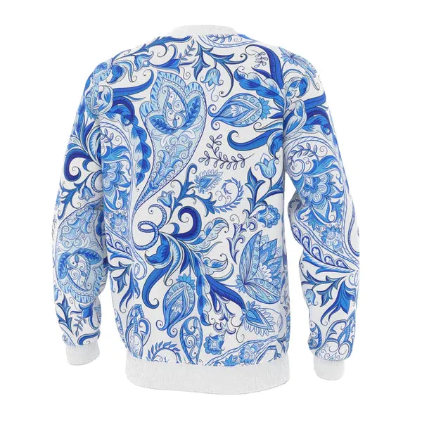 NEW Freshhoods Unisex Blue Garden Sweatshirt - Size Large Retails $68 