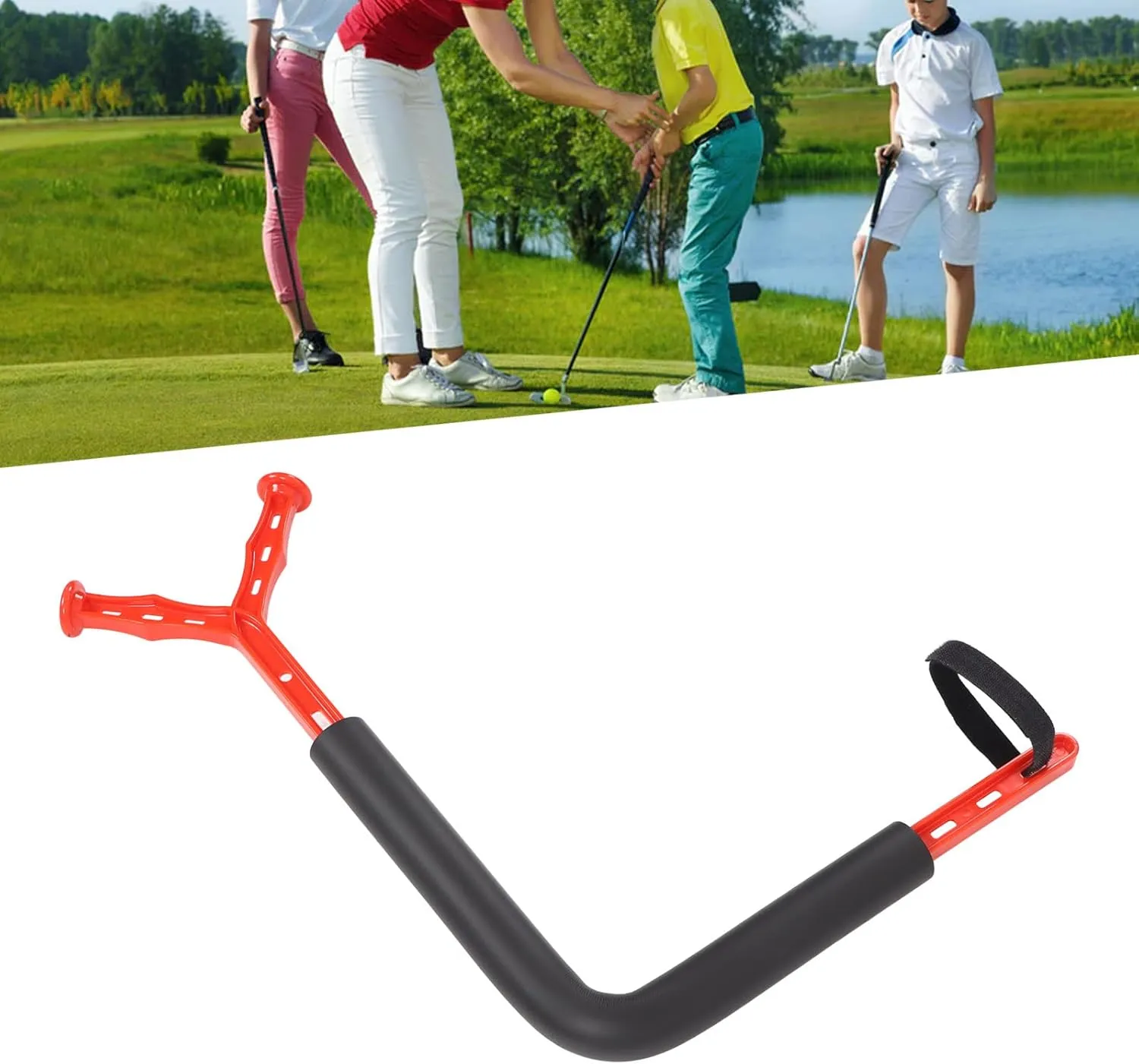 NEW Golf Swing Motion Trainer, Golf Swing Training Aid Golf Wrist Hinge Trainer Golf Swing Motion Trainer Posture Corrector Training Equipment(red)
