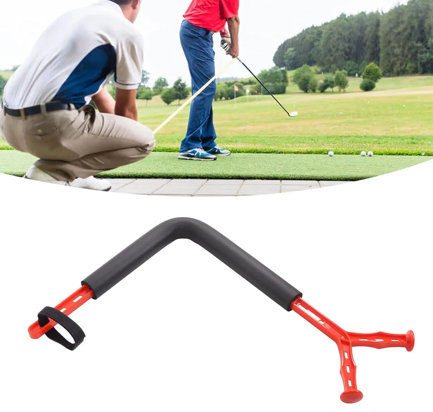 NEW Golf Swing Motion Trainer, Golf Swing Training Aid Golf Wrist Hinge Trainer Golf Swing Motion Trainer Posture Corrector Training Equipment(red)