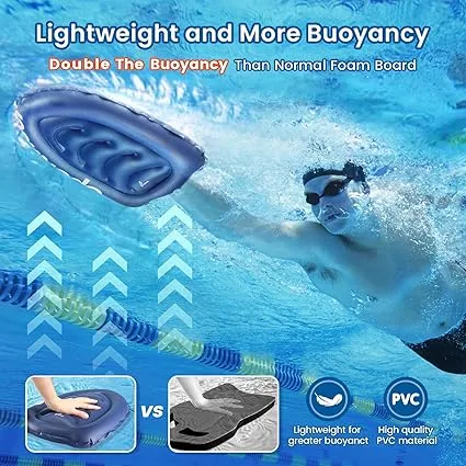 NEW Sportneer Swimming Kickboard Water Aerobics Equipment Inflatable Kickboard Swimming Training Portable Buoy Training Aid Float for Swimming