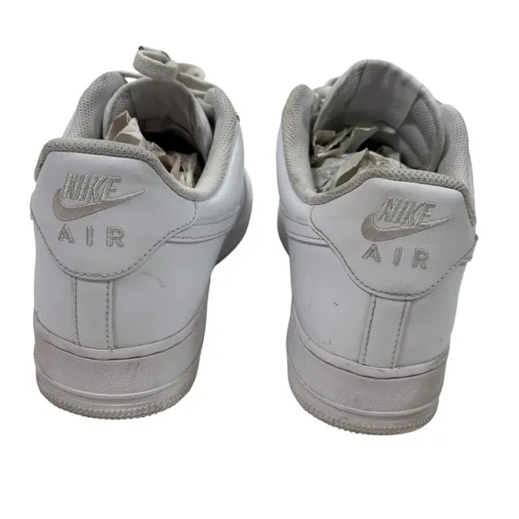 Nike Air Force 1 Low Top Lace Up Sneakers Shoes Mens 13 White Streetwear Casual