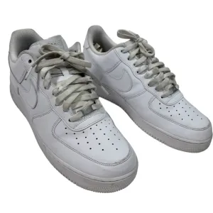 Nike Air Force 1 Low Top Lace Up Sneakers Shoes Mens 13 White Streetwear Casual