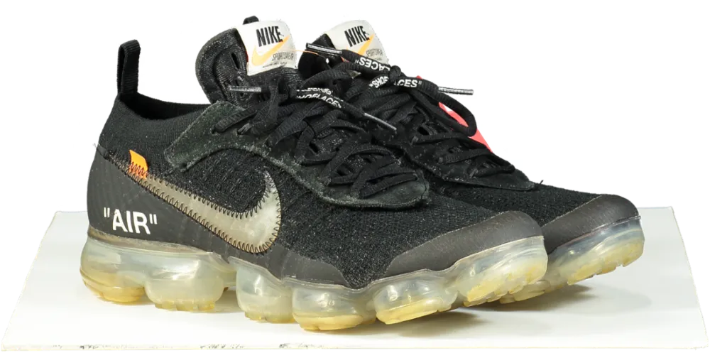 Nike Black Off White Air Vapormax Trainers UK 7