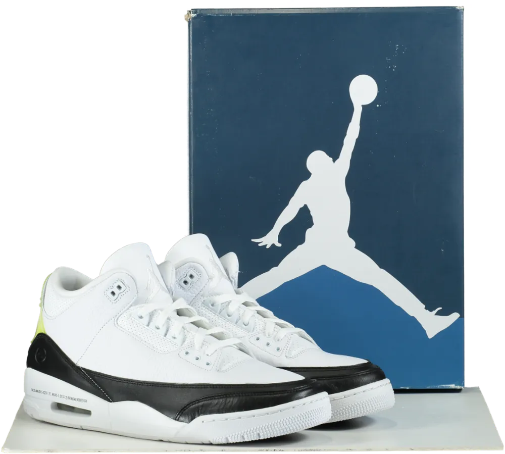 Nike DA3595 White/Black Air Jordan 3 Retro SP Trainers UK 12 👟