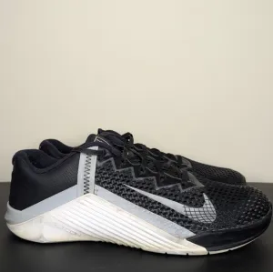 Nike Metcon 6 Black White Cross Training Shoes CK9388 Mens Size