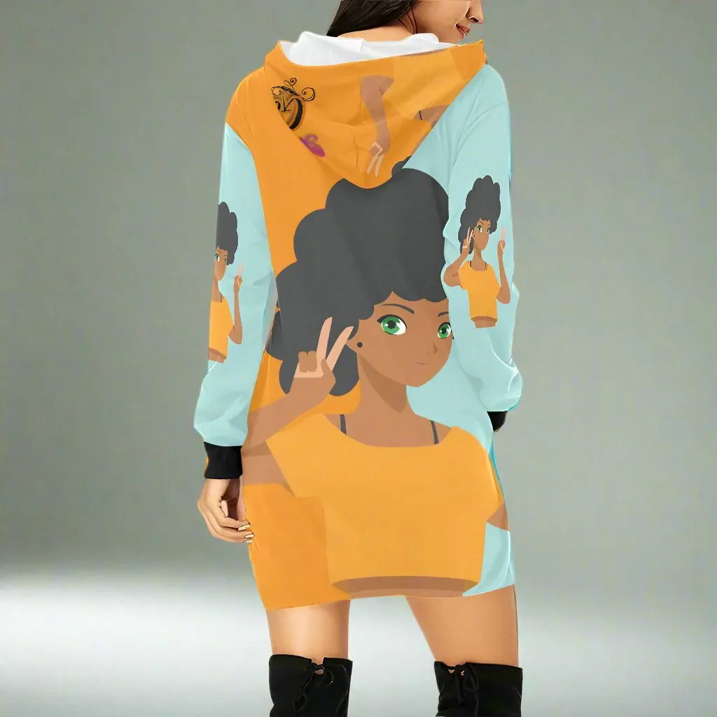Now Accepting Good Vibes Hoodie Mini Dress