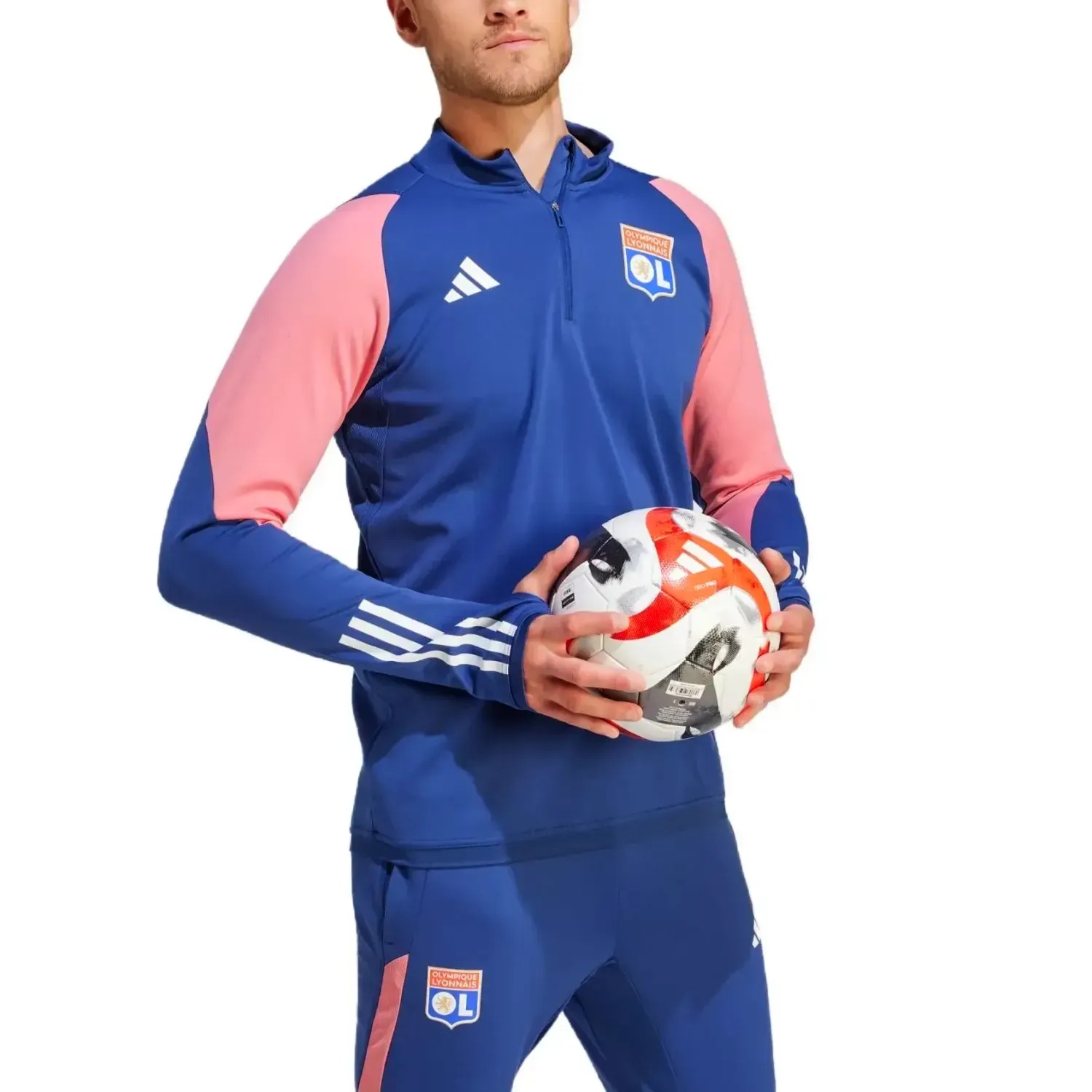 Olympique Lyon training technical soccer tracksuit 2023/24 - Adidas