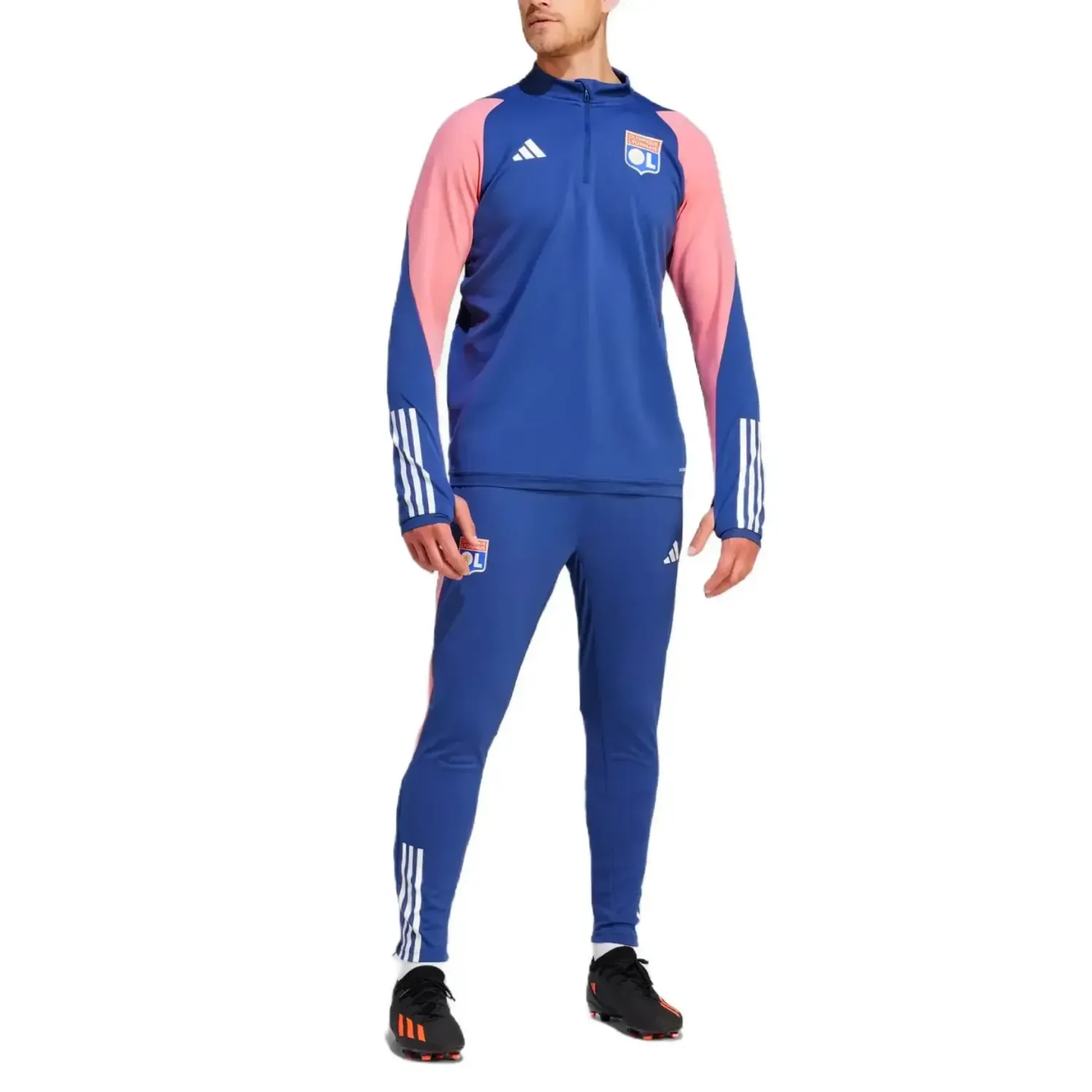 Olympique Lyon training technical soccer tracksuit 2023/24 - Adidas