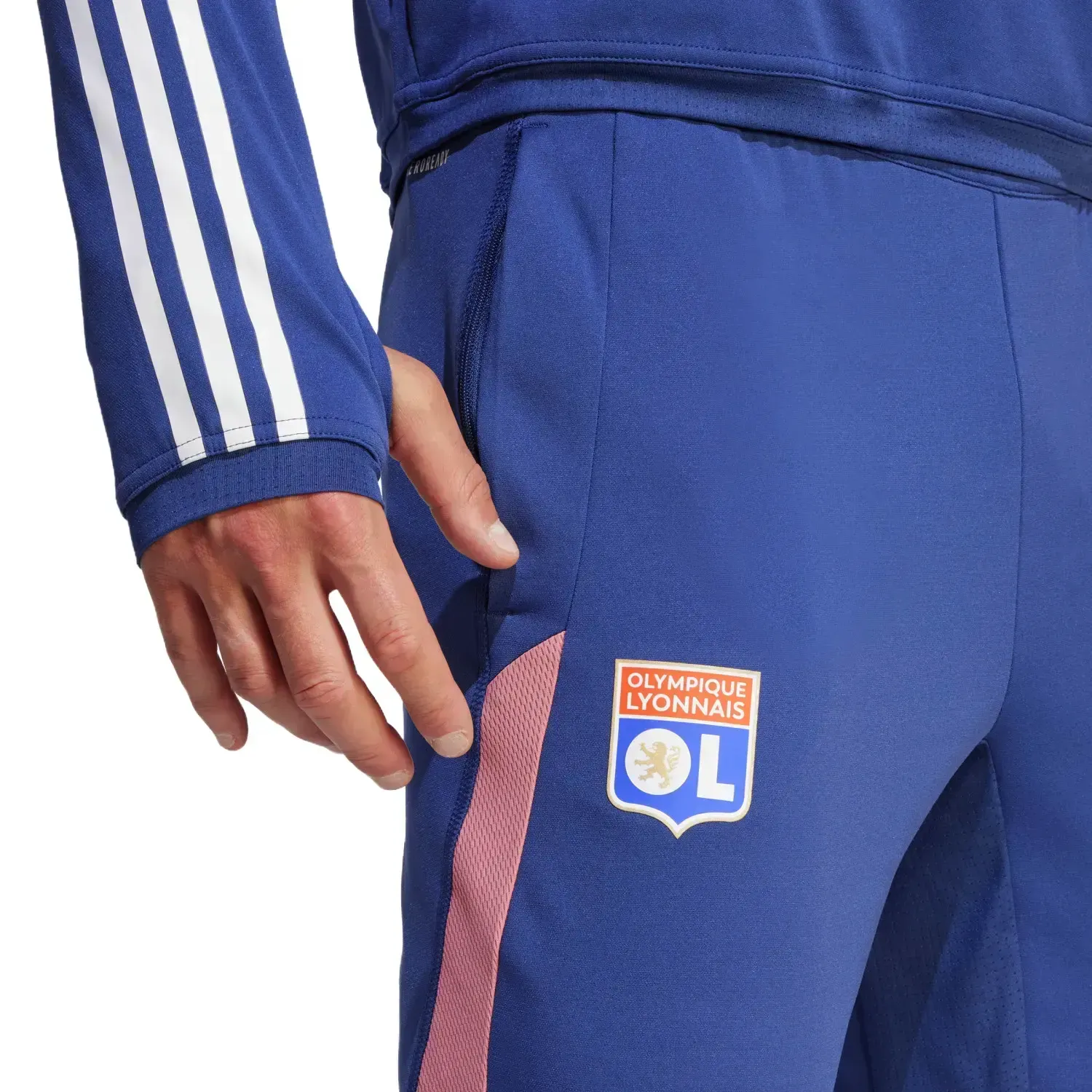 Olympique Lyon training technical soccer tracksuit 2023/24 - Adidas