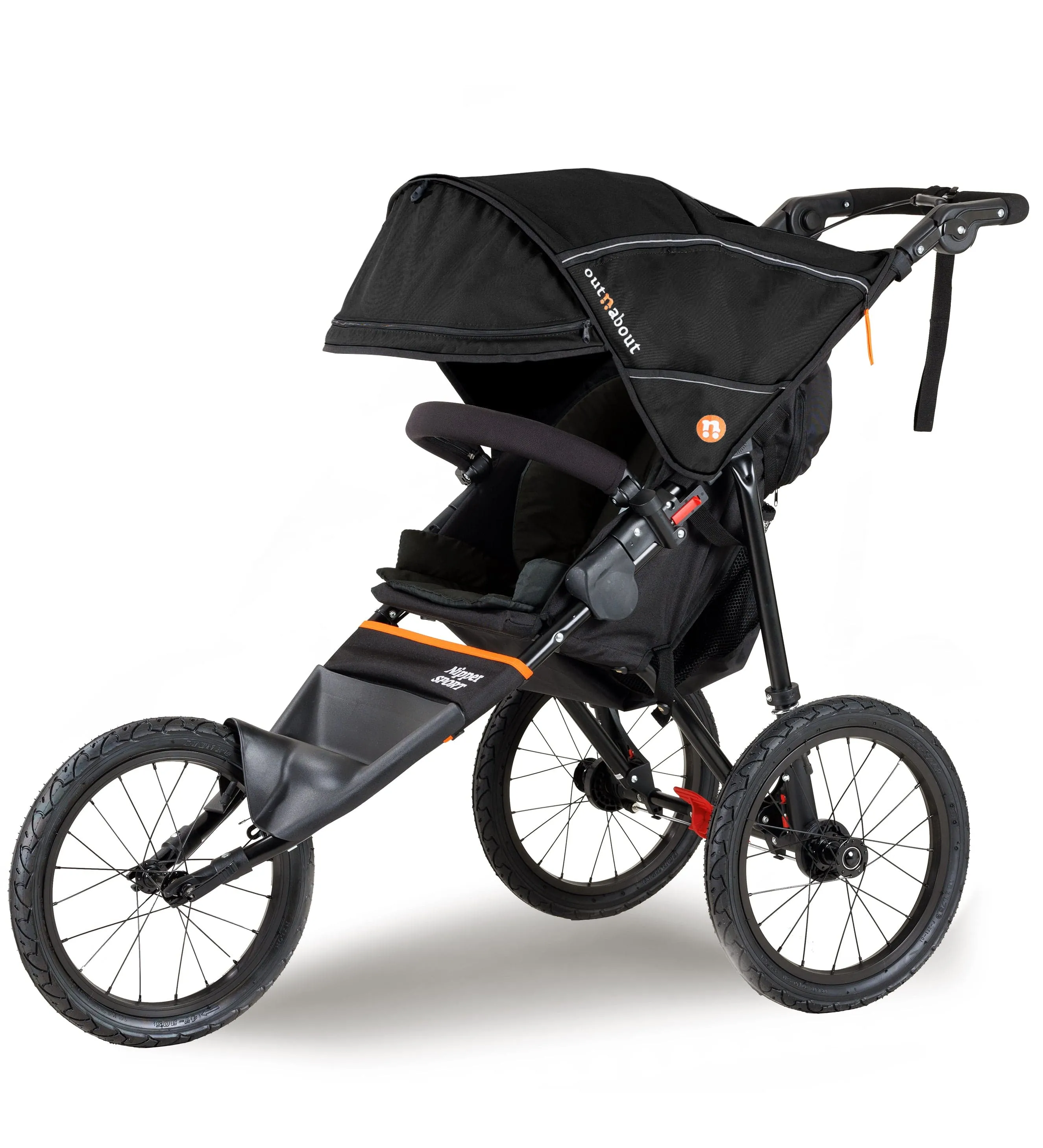 Out n About Nipper Sport V5 Single Pushchair with Footmuff - Summit Black