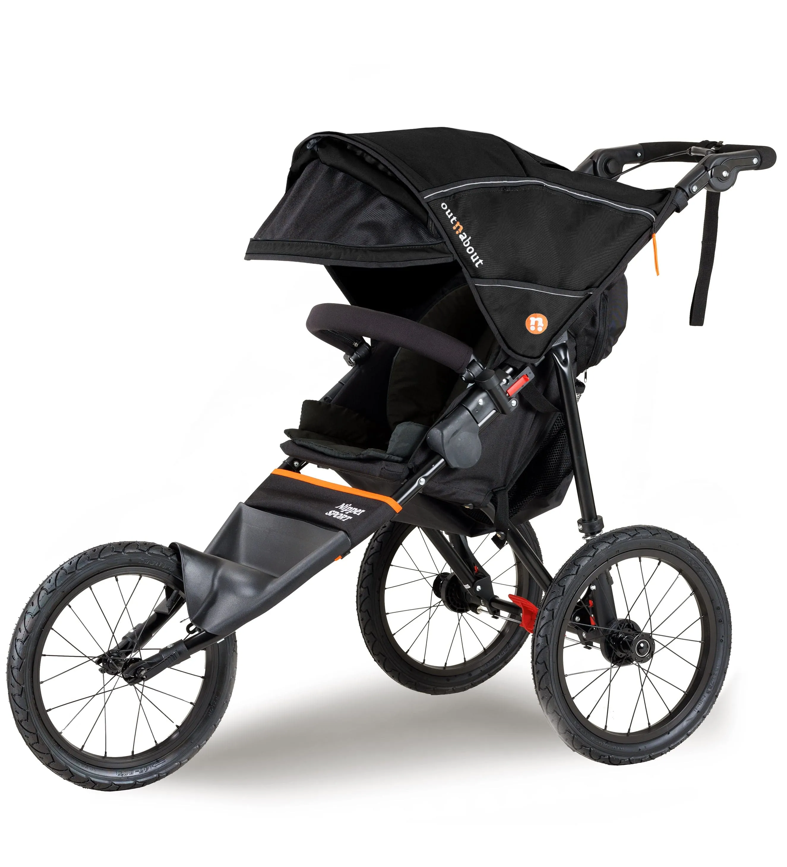 Out n About Nipper Sport V5 Single Pushchair with Footmuff - Summit Black