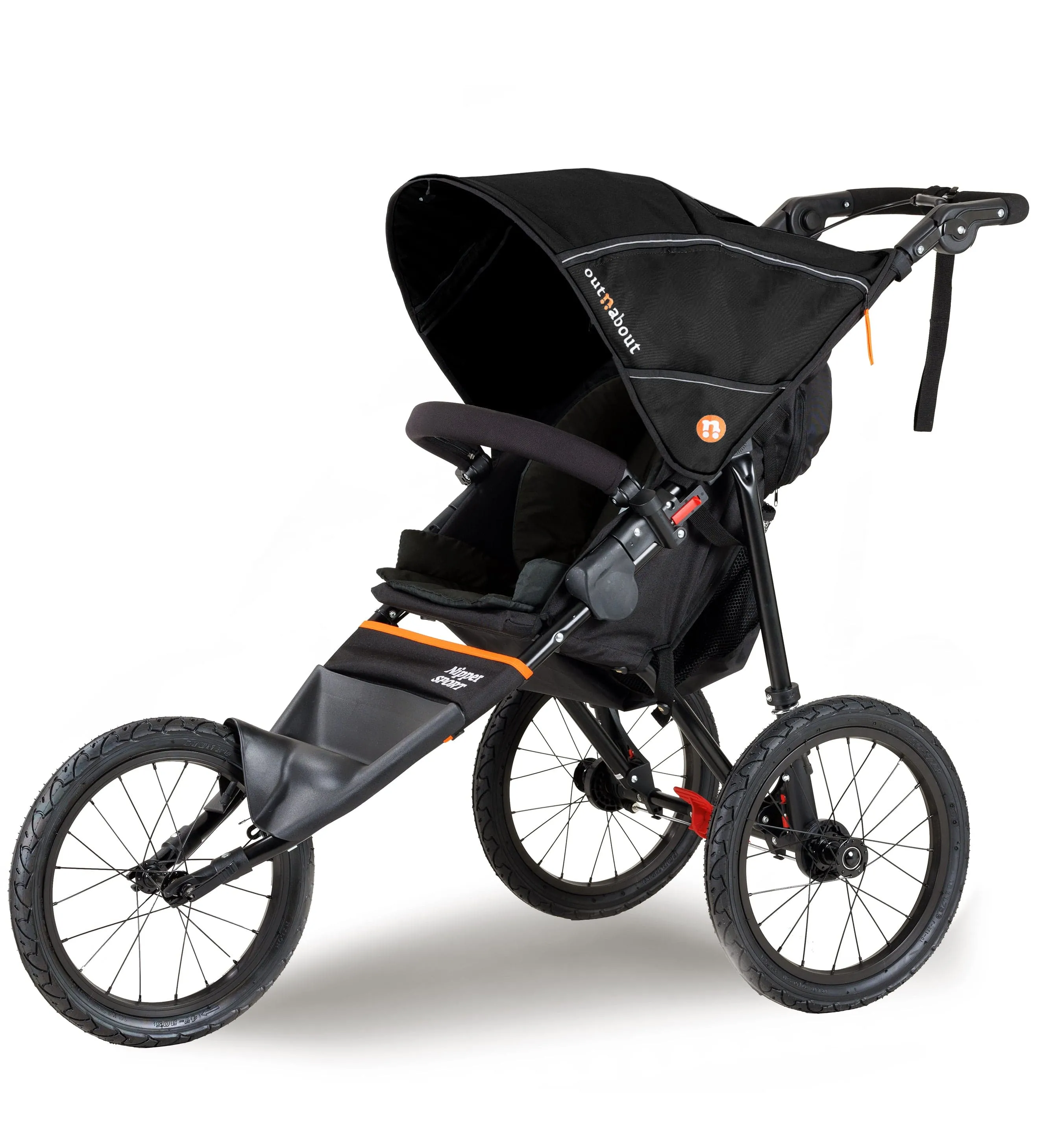 Out n About Nipper Sport V5 Single Pushchair with Footmuff - Summit Black