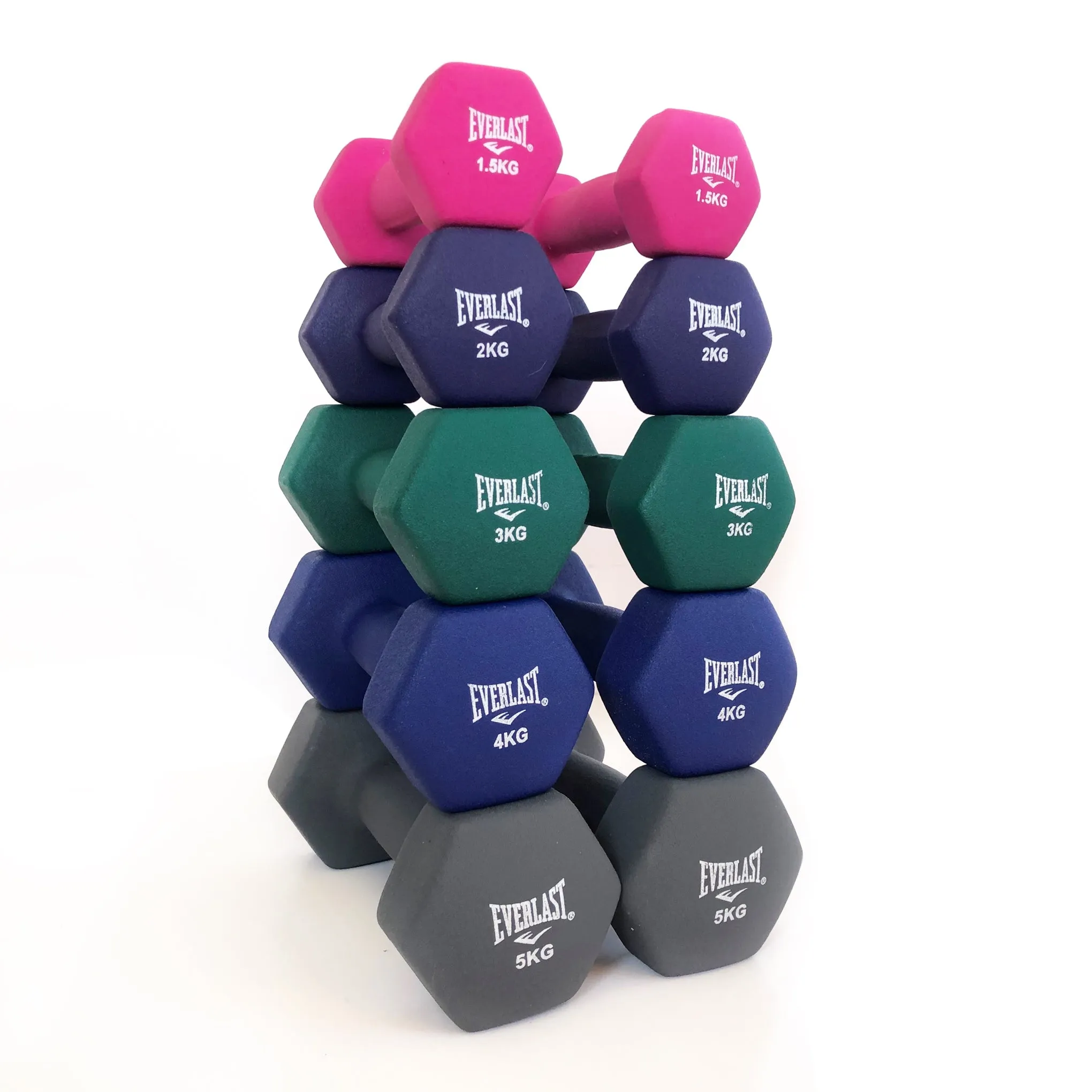 PAIR OF 2KG DUMBBELLS