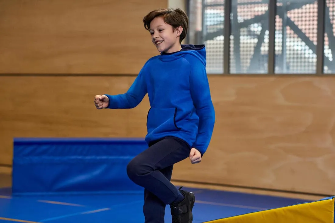 Pantalon de jogging chaud enfant molleton - marine