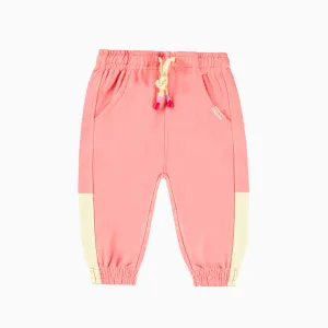 Pantalon rose en coton français, bébé || Pink pants in French terry, baby