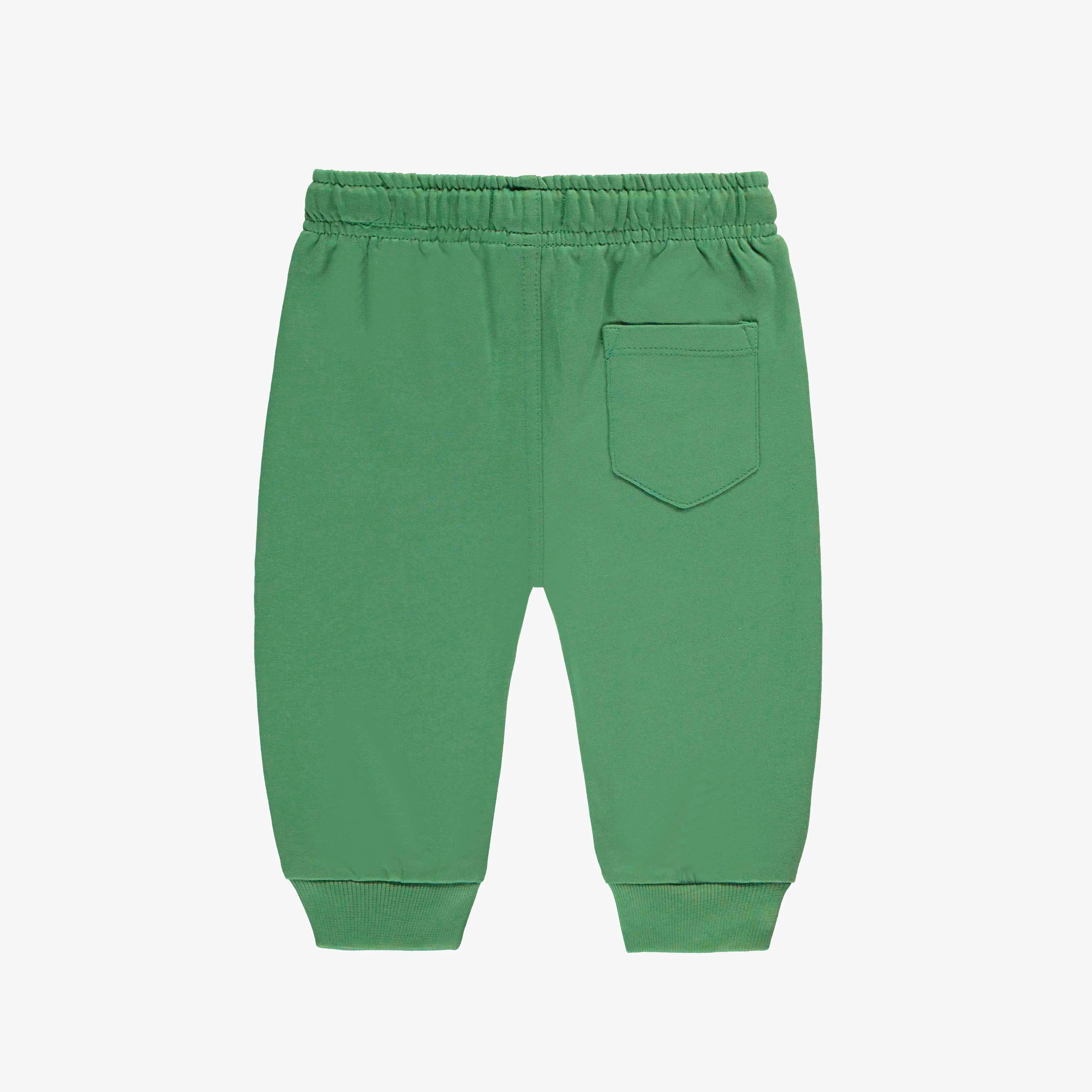 Pantalon vert en coton français, bébé || Green pants in French terry, baby