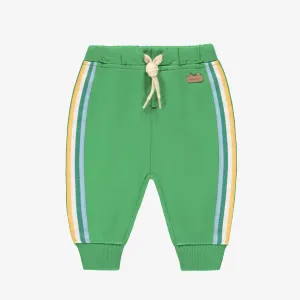 Pantalon vert en coton français, naissance || Green pants in French terry, newborn