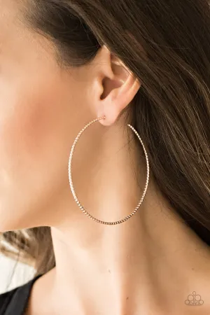 Paparazzi - Hooked on Hoops - Rose Gold Earrings