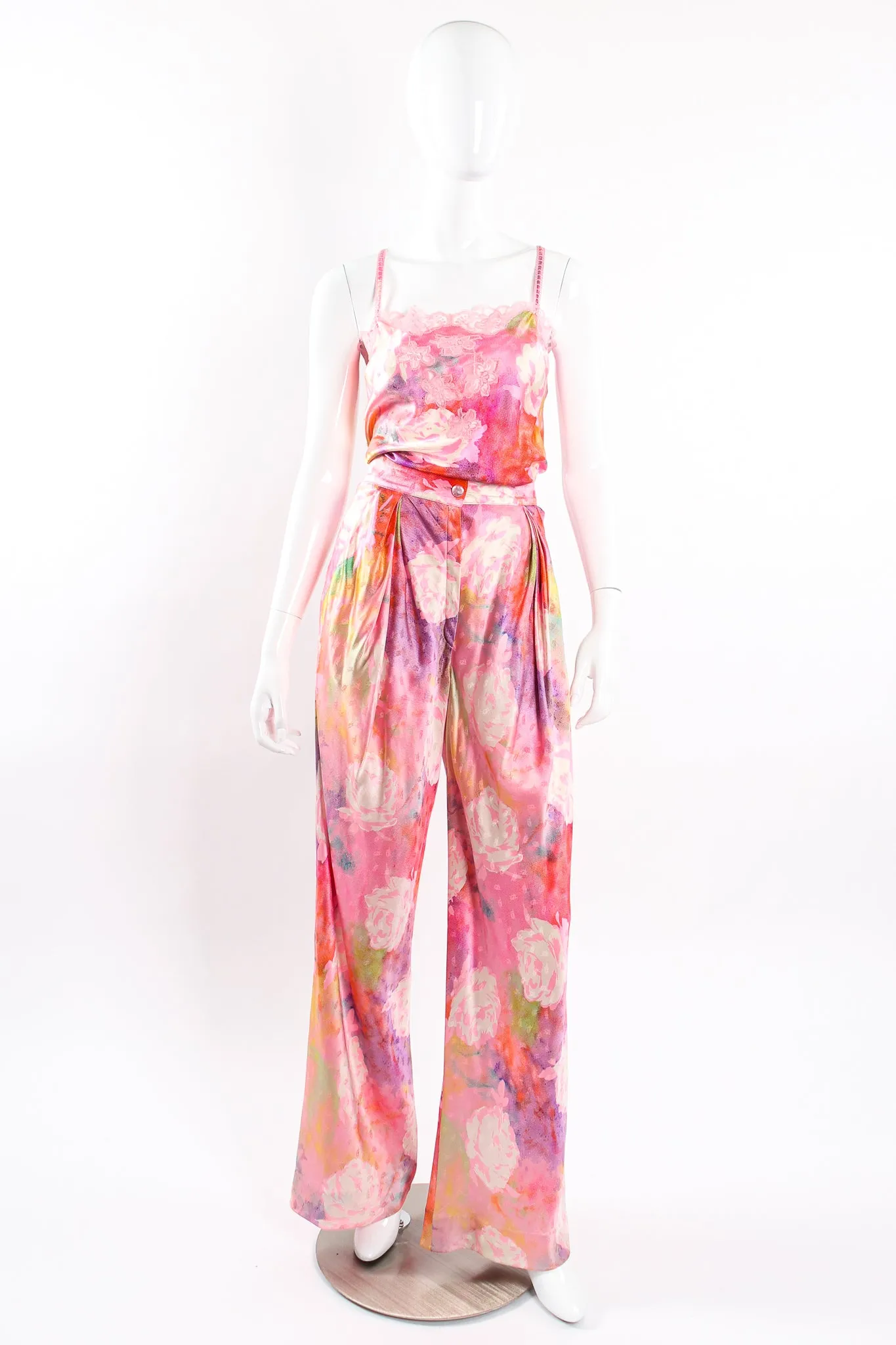 Parallèle Floral Silk Three-Piece Leisure Set