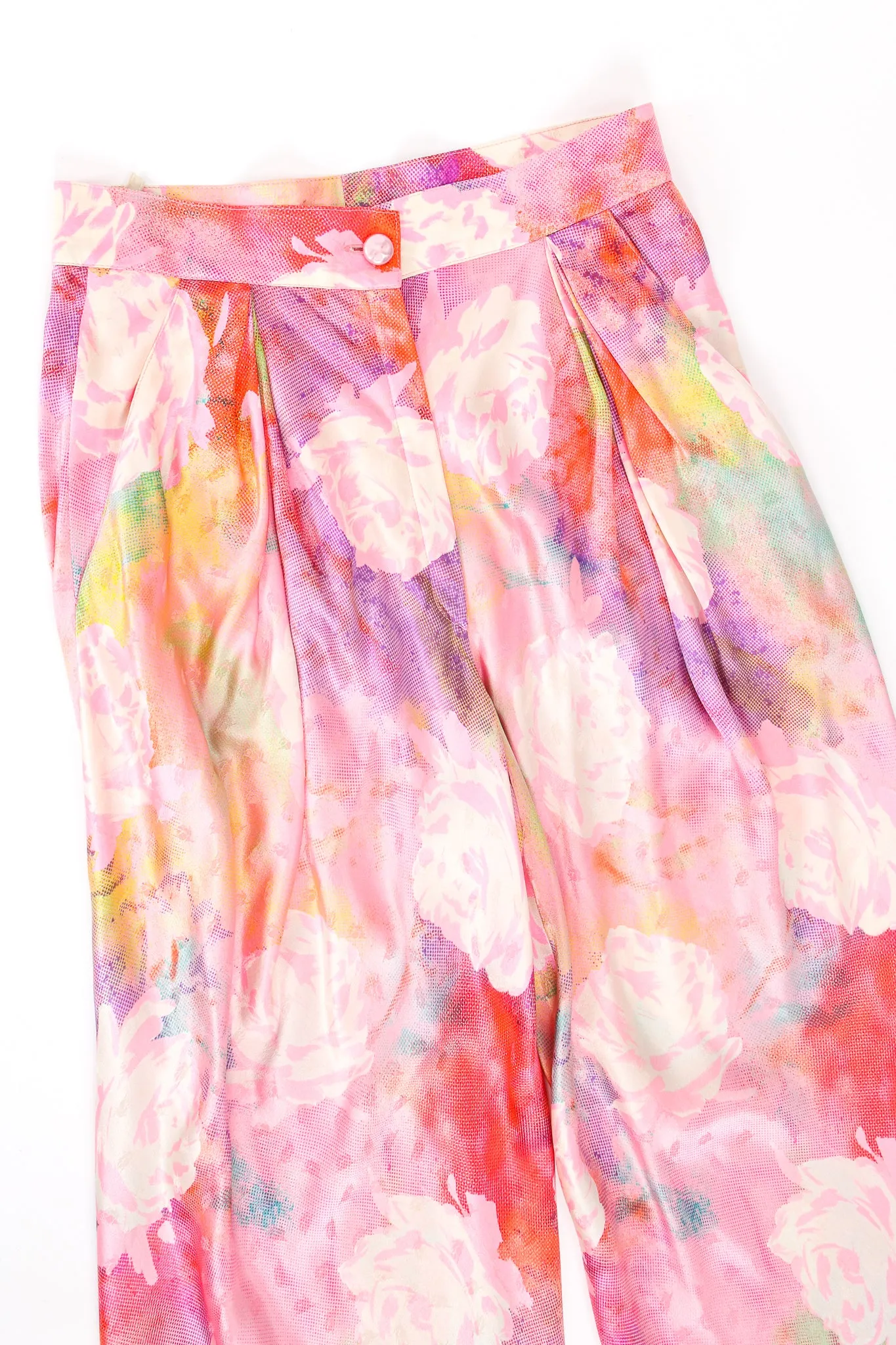 Parallèle Floral Silk Three-Piece Leisure Set