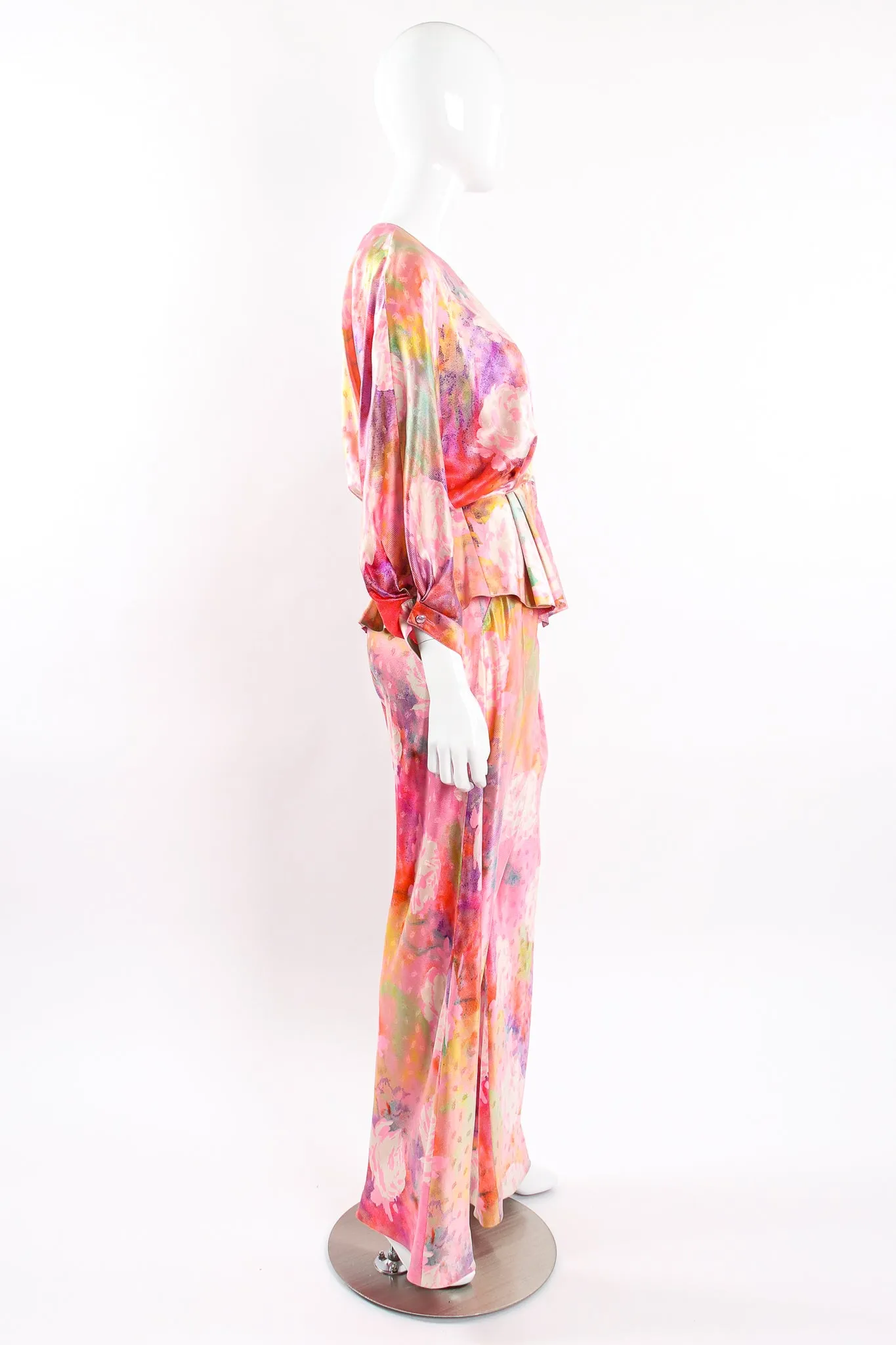 Parallèle Floral Silk Three-Piece Leisure Set