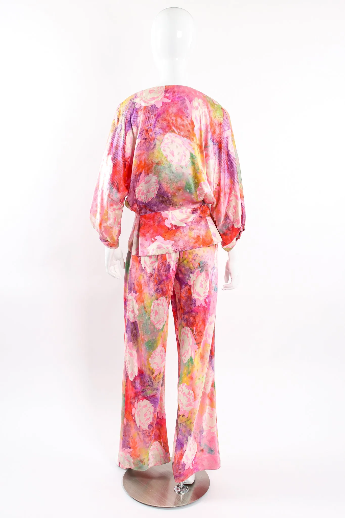 Parallèle Floral Silk Three-Piece Leisure Set